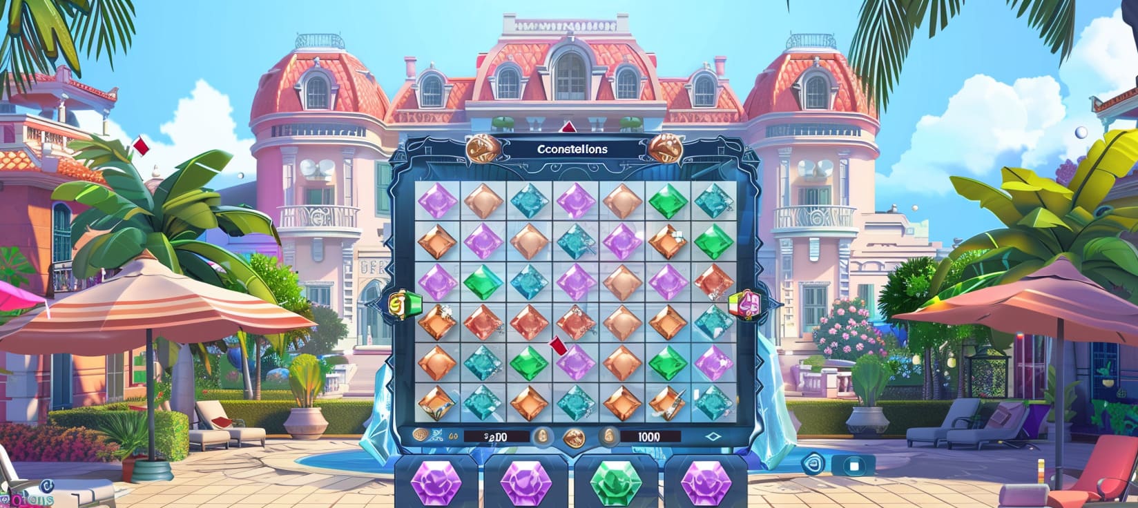 bet2292 Constellations slot game cassino online com pedras preciosas